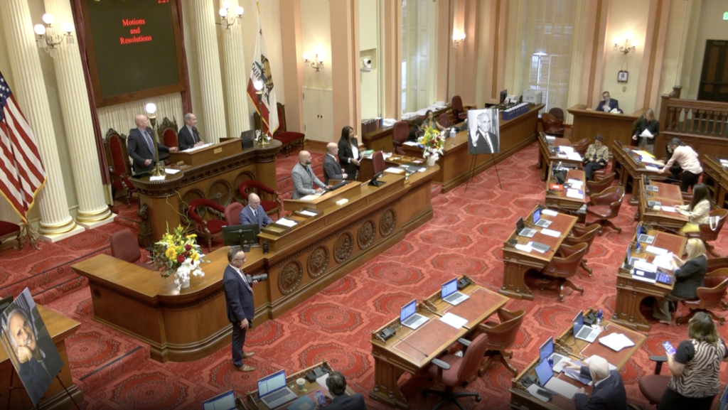 California State Senate floor. 
